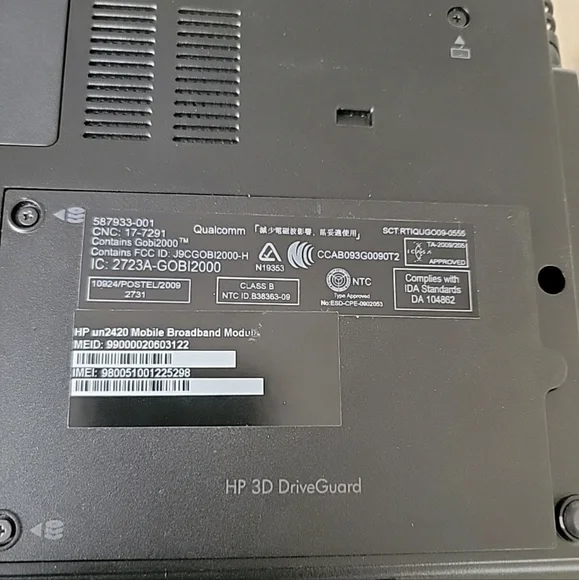 HP EliteBook 8440p Powers On Memory And Hard Drive Wiped